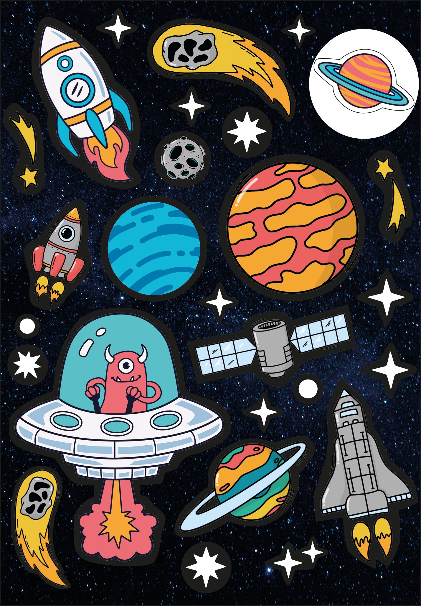 Sticker card - Space