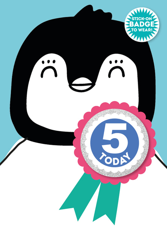 Card with birthday badge 3