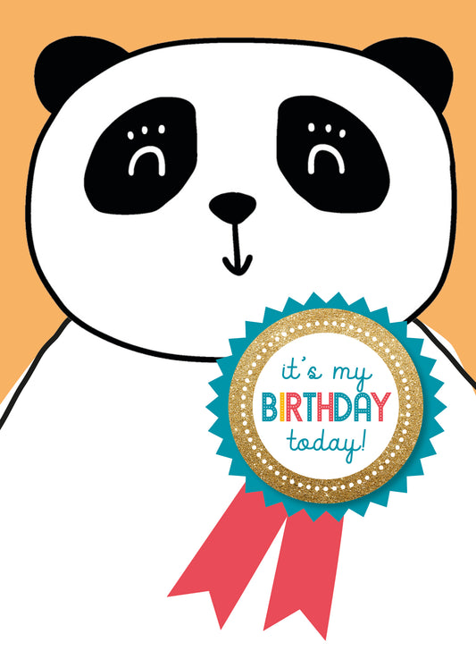 Card with birthday badge 5