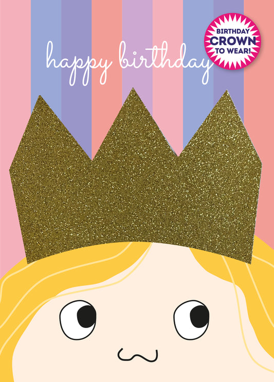 Birthday crown and card 1